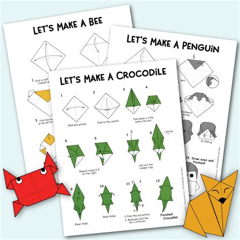 Free Origami Animals with Instructions and Diagrams - Kara Creates