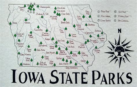 Printable Iowa State Parks Map State Parks Of Iowa Map Idaho Parks ...