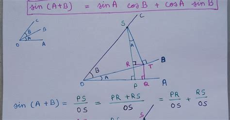 Engineering Mathematics: sin (A+B) = sinA cosB + cosA sinB