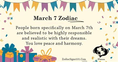 March 7 Zodiac Is Pisces, Birthdays And Horoscope - ZodiacSigns101