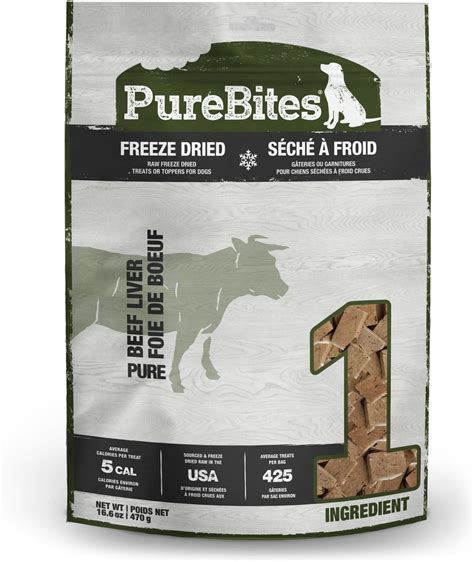 PureBites Beef Liver Freeze-Dried Raw Dog Treats, 16.6-oz bag - Chewy.com