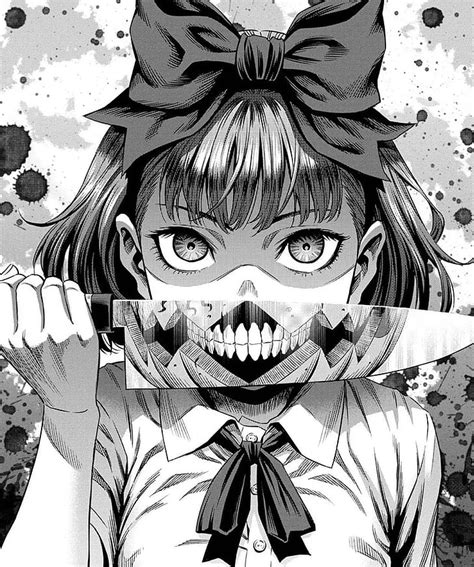 HD wallpaper: manga, anime, gore, knife, dark, low saturation ...