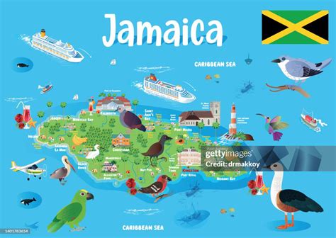 Jamaica Travel Map High-Res Vector Graphic - Getty Images