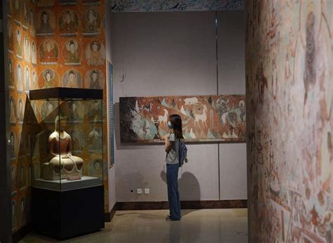 Dunhuang Mural Painting "A Deer of Nine Colors" Exhibits in Chongqing ...