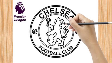 HOW TO DRAW CHELSEA FC LOGO STEP BY STEP - YouTube