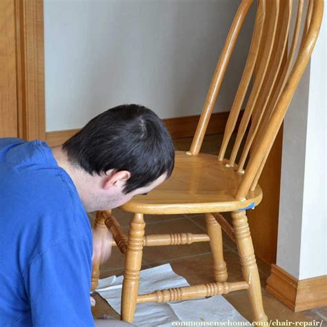 Chair Repair - Fixing a Loose Back on a Wooden Chair