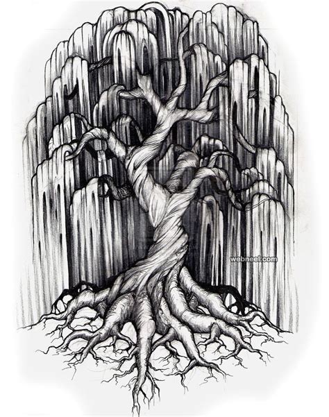 30 Beautiful Tree Drawings and creative Art Ideas from top artists ...