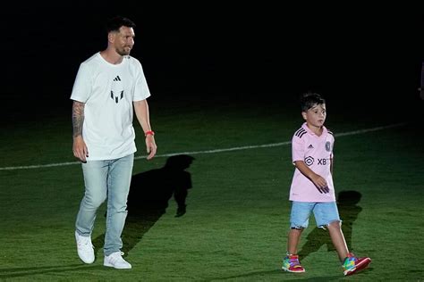 Lionel Messi's son Thiago lights up Inter Miami presentation with ...