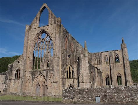 Tintern Abbey Historical Ruins, Wales Stock Image - Image of tintern ...