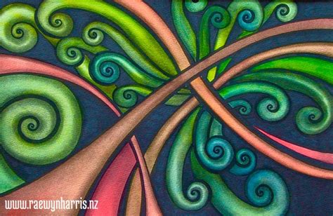 Koru art, landscapes, paintings, Aotearoa, New Zealand, koru, Maori ...