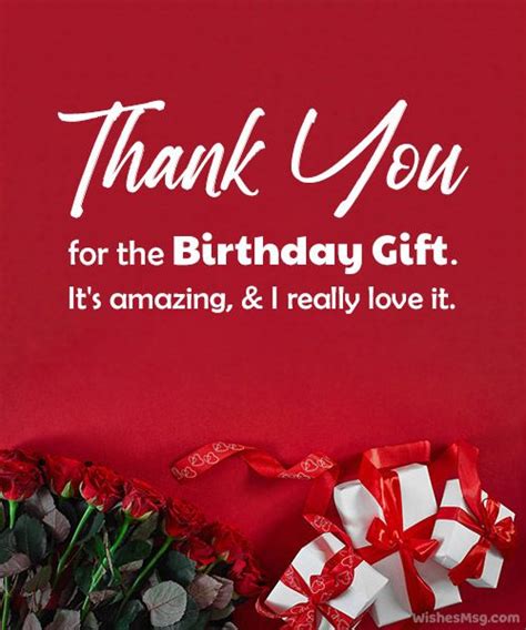 Thank You Messages For Birthday Gift - WishesMsg in 2023 | Birthday ...