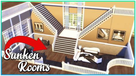 Sims 4 Tutorial - Sunken Rooms & Stairs With Landings | Kate Emerald ...