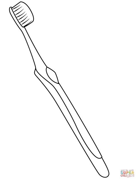 Toothbrush coloring page | Free Printable Coloring Pages