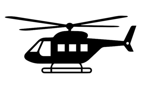 Premium Vector | Black isolated silhouette of helicopter on white ...