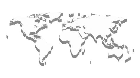 World map template with continents, North and South America, Europe and ...