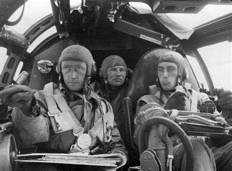 Pilot and crew in cockpit of Heinkel He 111 | World War Photos