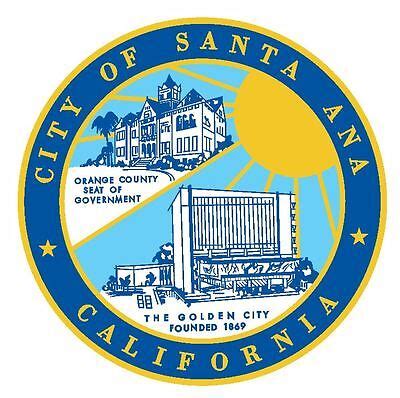 Seal of Santa Ana California Sticker / Decal R691 | eBay