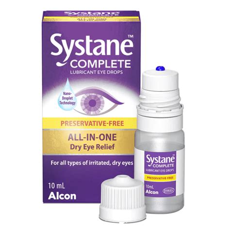 Systane Complete Lubricant and Preservative Free Eye Drops