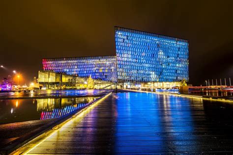 Harpa Concert Hall Iceland stock photo. Image of christmas - 84595368