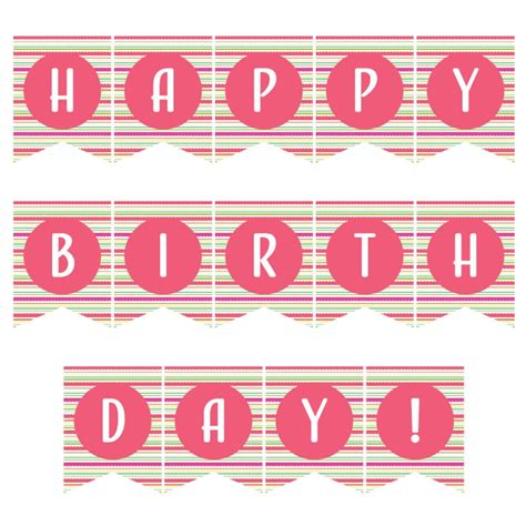 Birthday Banner Printable Free Download - Ideas for the Home