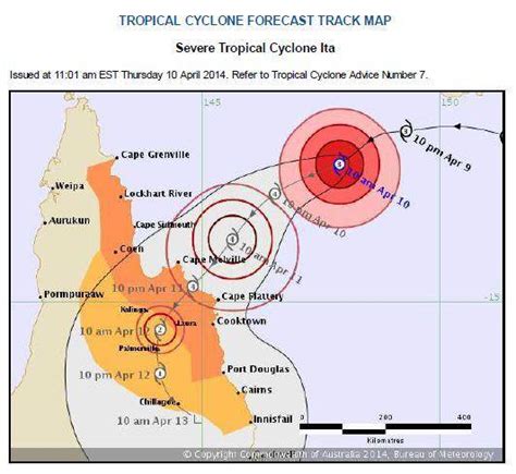 Cyclone Warning For North Queensland