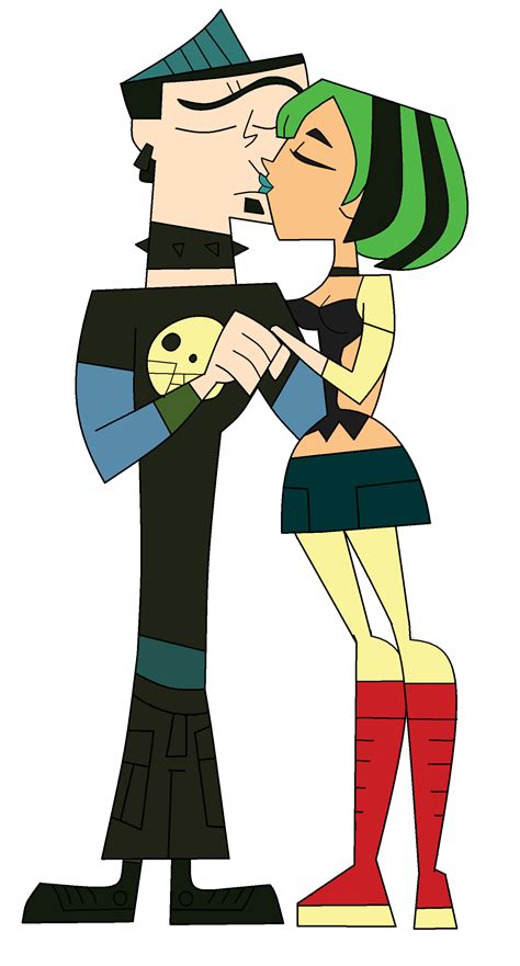 Duncan and Gwen Kiss Color Swap - Total Drama World Tour Fan Art ...