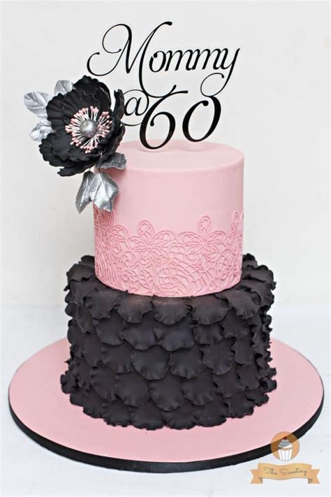 Pink and Black Cake | Cake decorating with fondant, Chocolate drip cake ...