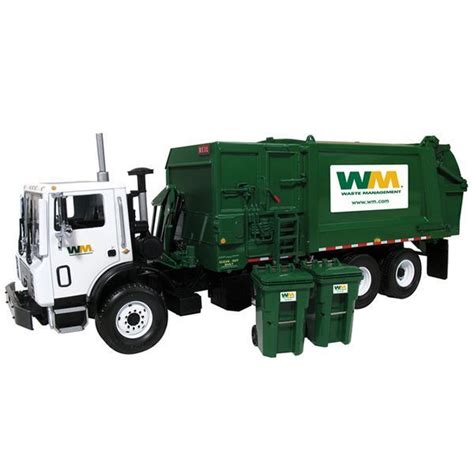 MACK TERRAPRO WASTE MANAGEMENT GARBAGE TRUCK W/BIN 1/34 FIRST GEAR 10 ...