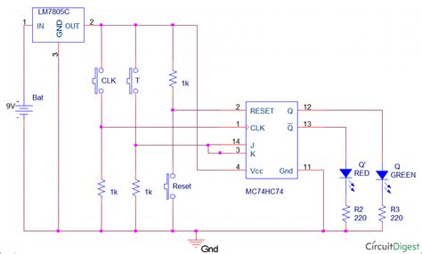 T Flip Flop Circuit Diagram, Truth Table & Working Explained