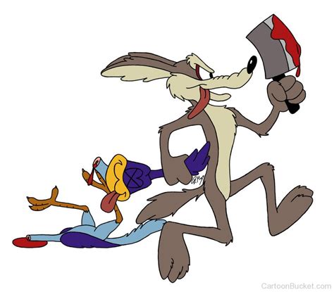 Wile.E Coyote Holding Dead Road Runner