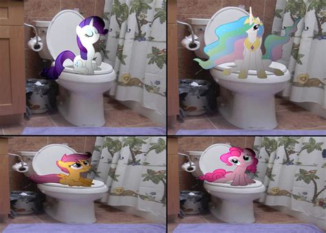 Ponies on the potty by MetalGriffen69 on DeviantArt