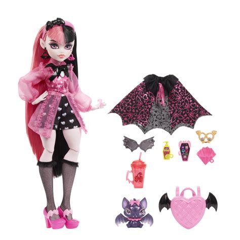 2022 Monster High G3 *DRACULAURA GORE-GANIZER* Doll & Coffin Playset ...