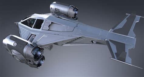 Spaceship 3d model, 3d model, Sci-fi spaceship