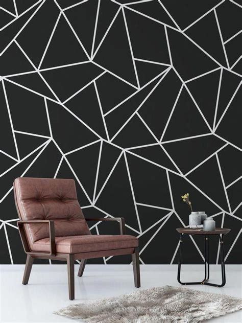 Geometric Black And White Removable Wallpaper - Free Hd Wallpaper 4K II