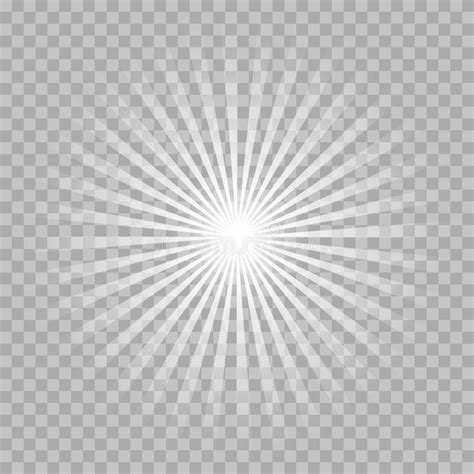 White Glowing Light Burst Explosion with Transparent. Cool Effect ...