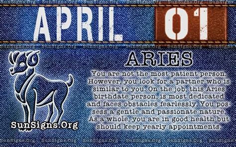 April 1 Zodiac Horoscope Birthday Personality - SunSigns.Org