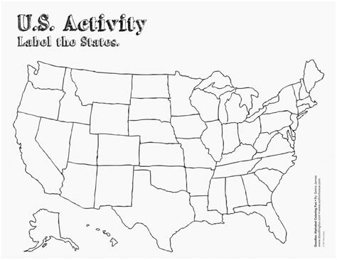 Blank States Map Quiz