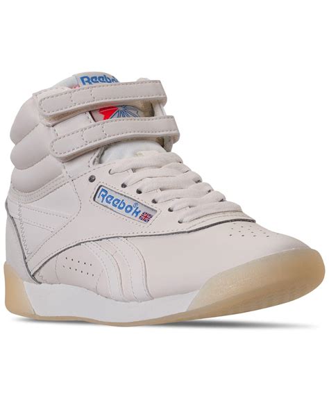 Reebok Freestyle High Top Casual Sneakers From Finish Line in White | Lyst