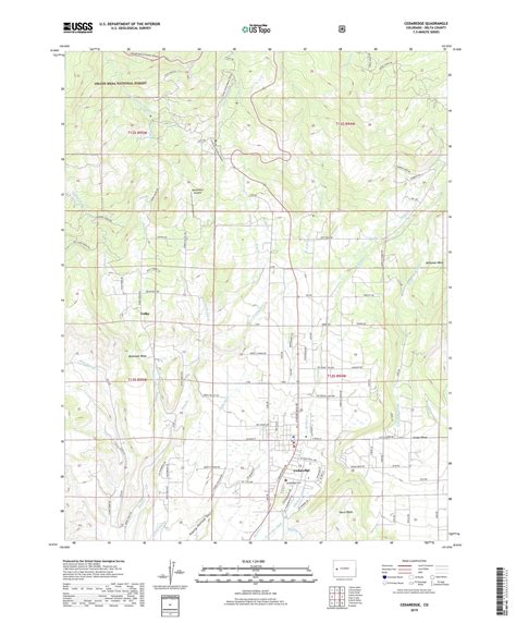 Cedaredge Colorado US Topo Map – MyTopo Map Store