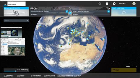 Microsoft Flight Simulator Map