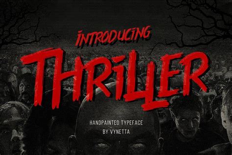 Ad: Thriller by Vynetta on @creativemarket. Thriller is hand drawn ...