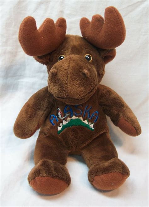 Souvies ALASKA BROWN MOOSE 7" Plush STUFFED ANIMAL Toy - Other