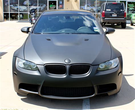 Matte Black BMW Car Wrap Dallas - Zilla Wraps