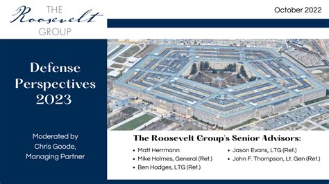 Defense Perspectives 2023 - The Roosevelt Group