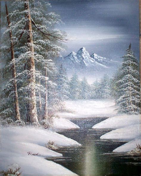 snow scenes art - Google Search | Landscape paintings, Painting snow ...