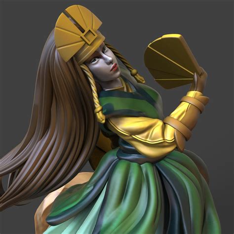 Avatar kyoshi fan art sculpture : TheLastAirbender