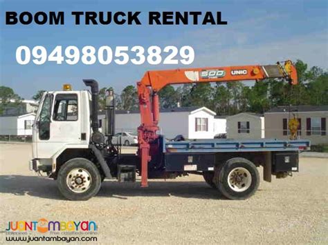 Boom truck for rent