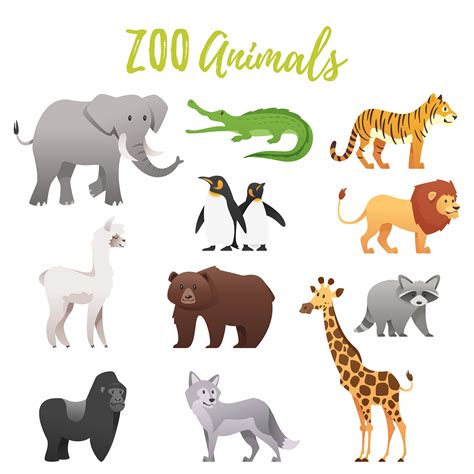 Zoo animals | Custom-Designed Illustrations ~ Creative Market