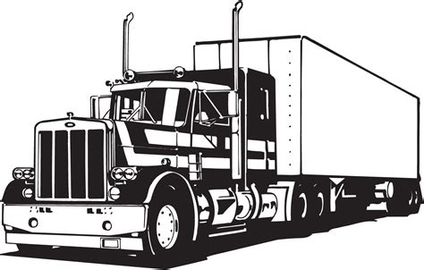 Free 18 Wheeler Truck Silhouette, Download Free 18 Wheeler Truck ...