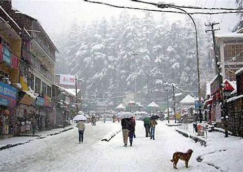 Snowfall in Kullu, Manali